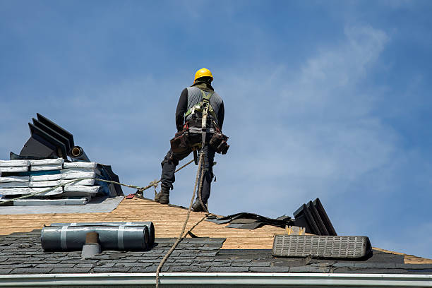 Professional Roofing technician working in Hinton, OK